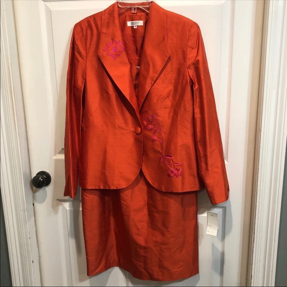 NWT-Neiman Marcus Bigio Collection Silk 2pc Dres